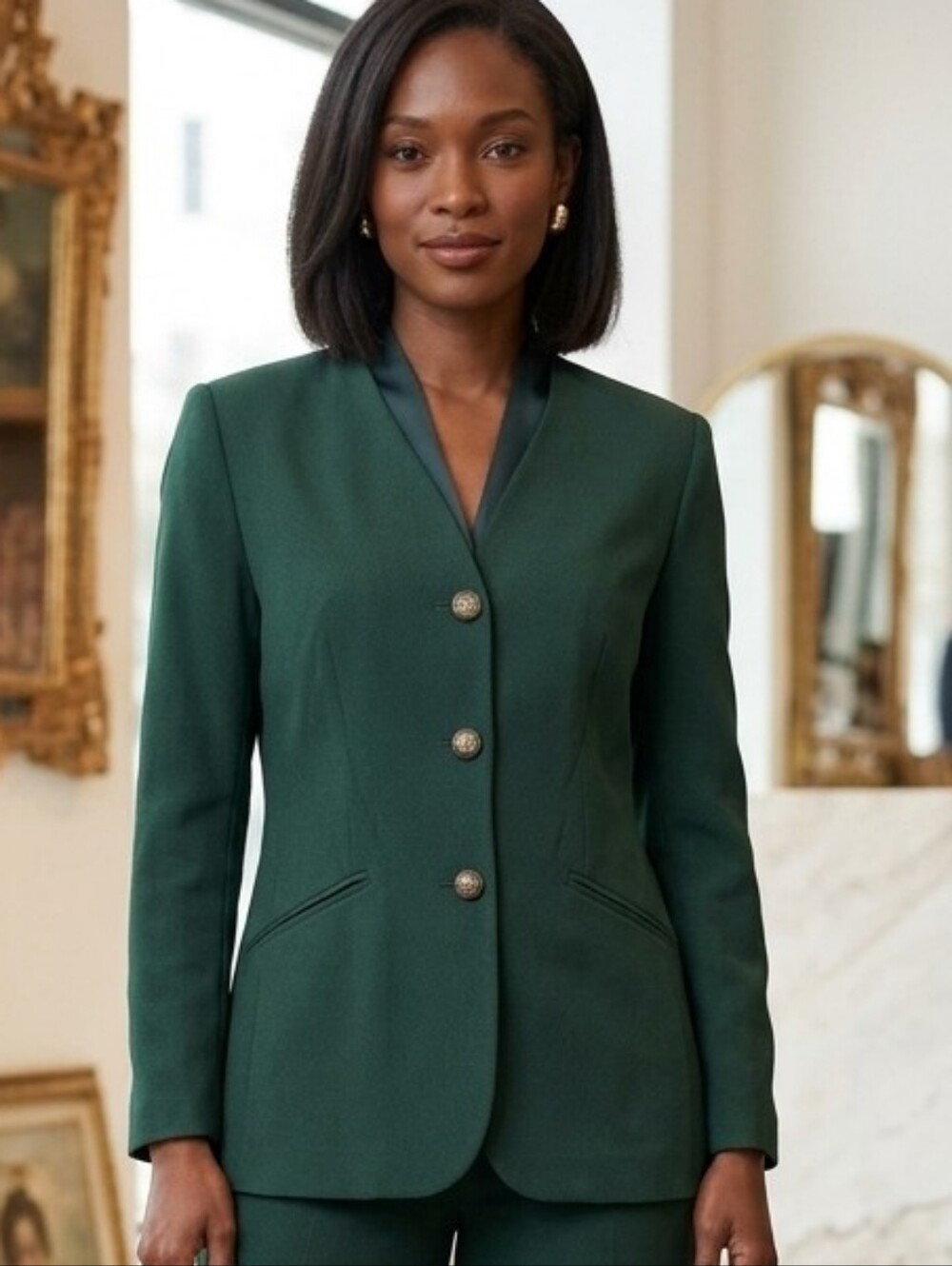 Vintage Chad Stevens Forest Green Blazer 16 P